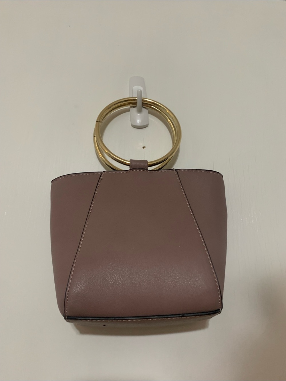 Women's Lavender Ring-Handle Handbag/Crossbody